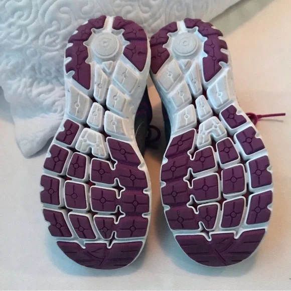 Brooks Running Shoes Pure Flow Purple Gray Athletic Sneakers Women Sz 6 Run Walk - Picture 6 of 11